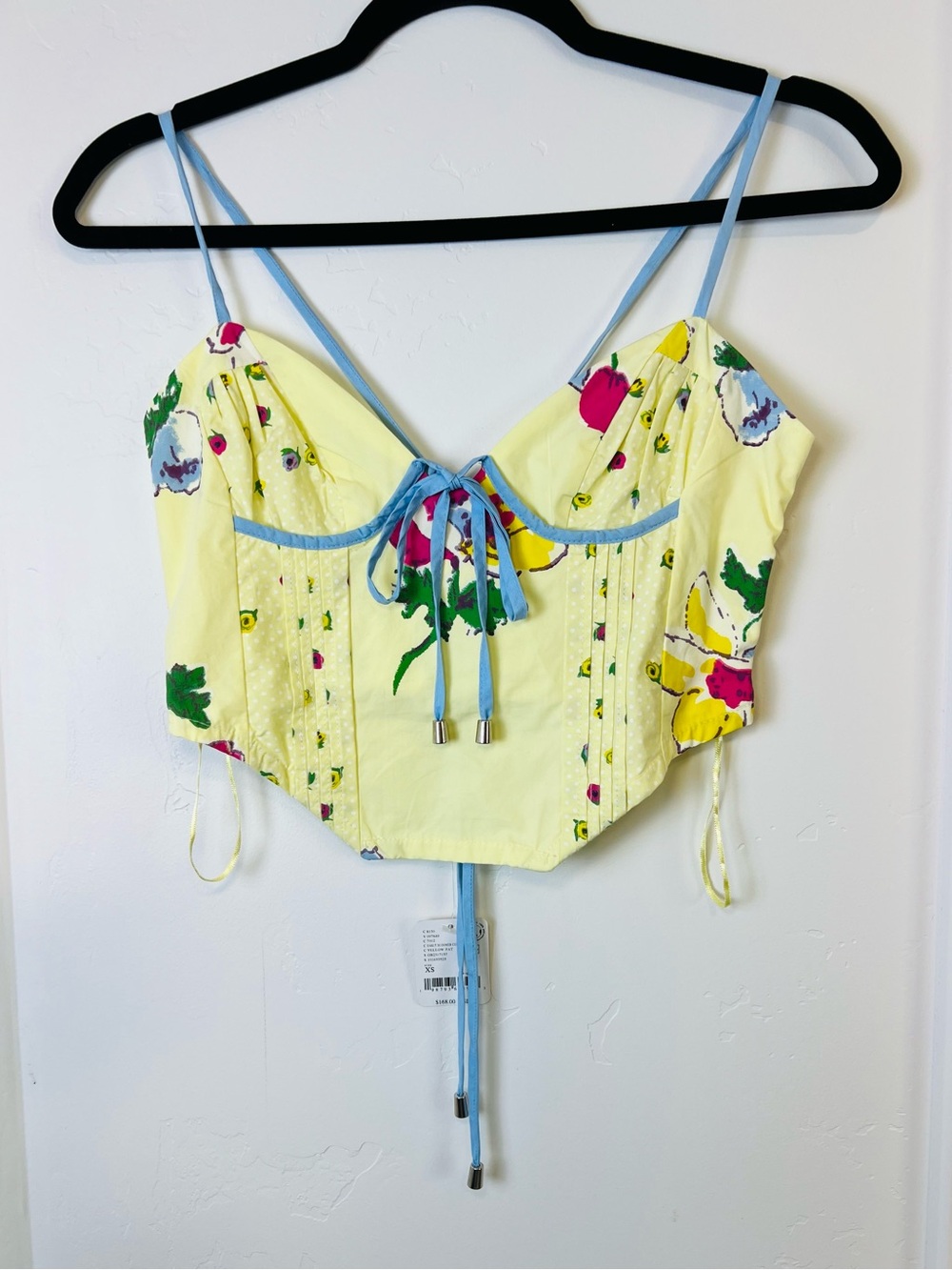 Free People Luca Printed Bustier Top XS